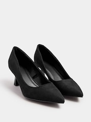 Yours Curve Black Extra-Wide Fit Point Court Shoes - Image 4 of 6