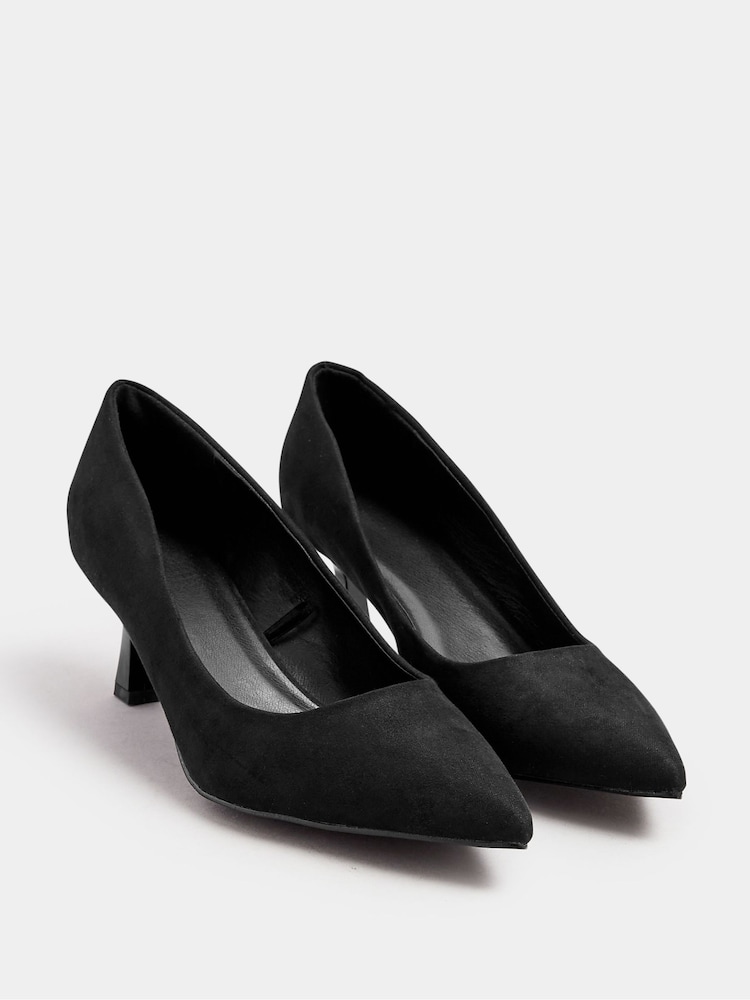 Buy Yours Curve Black Extra-Wide Fit Point Court Shoes from Next India