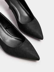 Yours Curve Black Extra-Wide Fit Point Court Shoes - Image 5 of 6