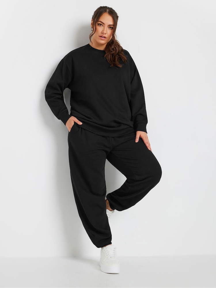Negro - Sudadera con cuello redondo de Yours Curve - Imagen 2 de 4 Negro - Sudadera con cuello redondo de Yours Curve - Imagen 2 de 4