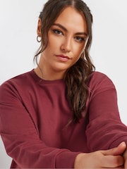 Yours Curve Red Crewneck Sweatshirt - Image 4 of 5