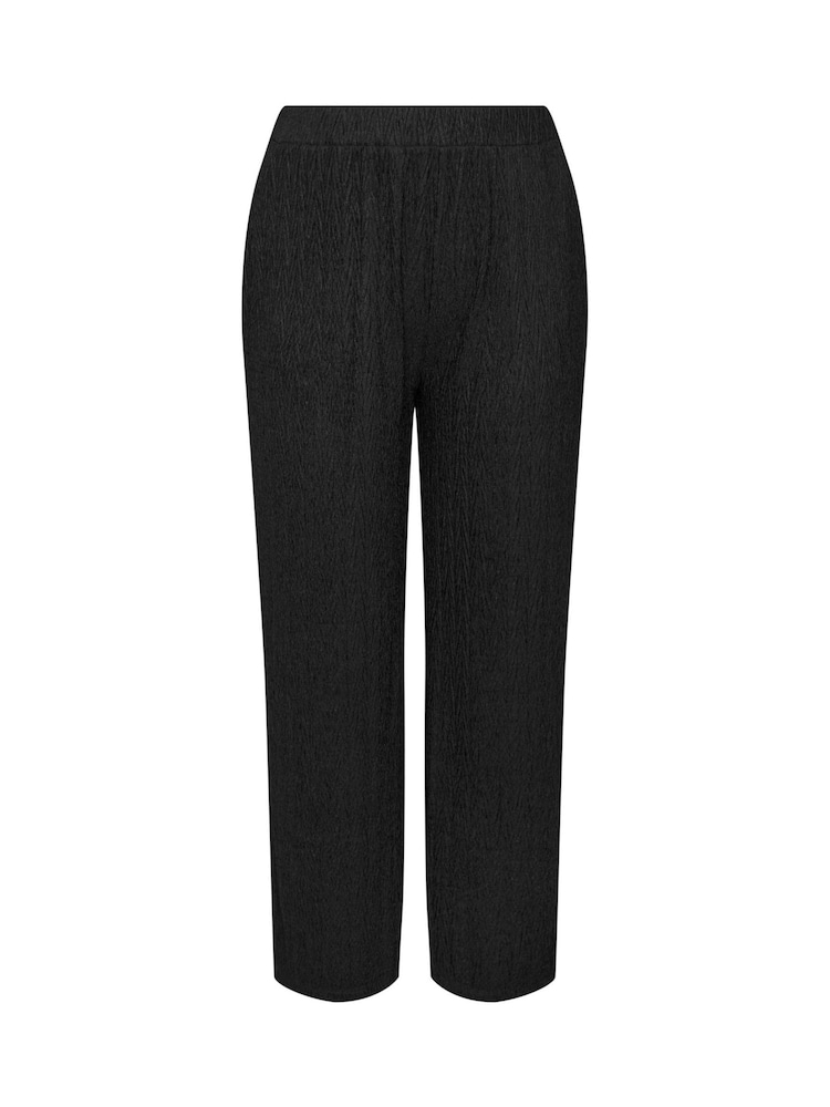 Negro - Pantalones arrugados plisados de Yours Curve - Imagen 5 de 5 Negro - Pantalones arrugados plisados de Yours Curve - Imagen 5 de 5