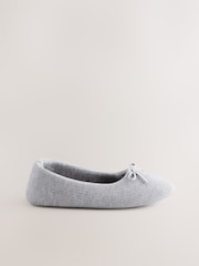 Grey Rib Ballet Slippers - Image 5 of 9