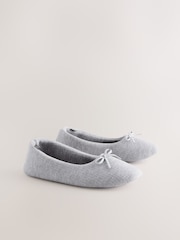 Grey Rib Ballet Slippers - Image 6 of 9