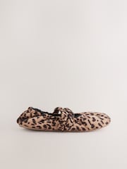 Animal Print Mary Jane Ballet Slippers - Image 4 of 7