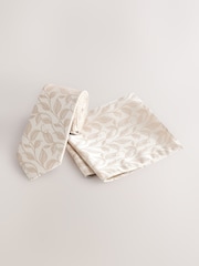 Gold Slim Tie And Pocket Square Set - Image 1 of 4