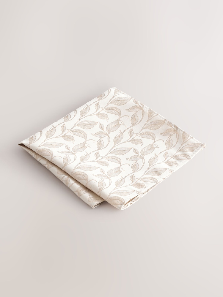 Gold Slim Tie And Pocket Square Set - Image 2 of 4