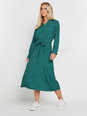 M&Co Blue Petite Animal Printed Dress - Image 1 of 4