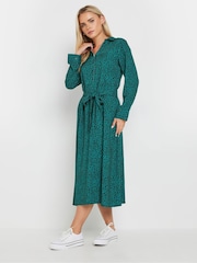 M&Co Blue Petite Animal Printed Dress - Image 2 of 4