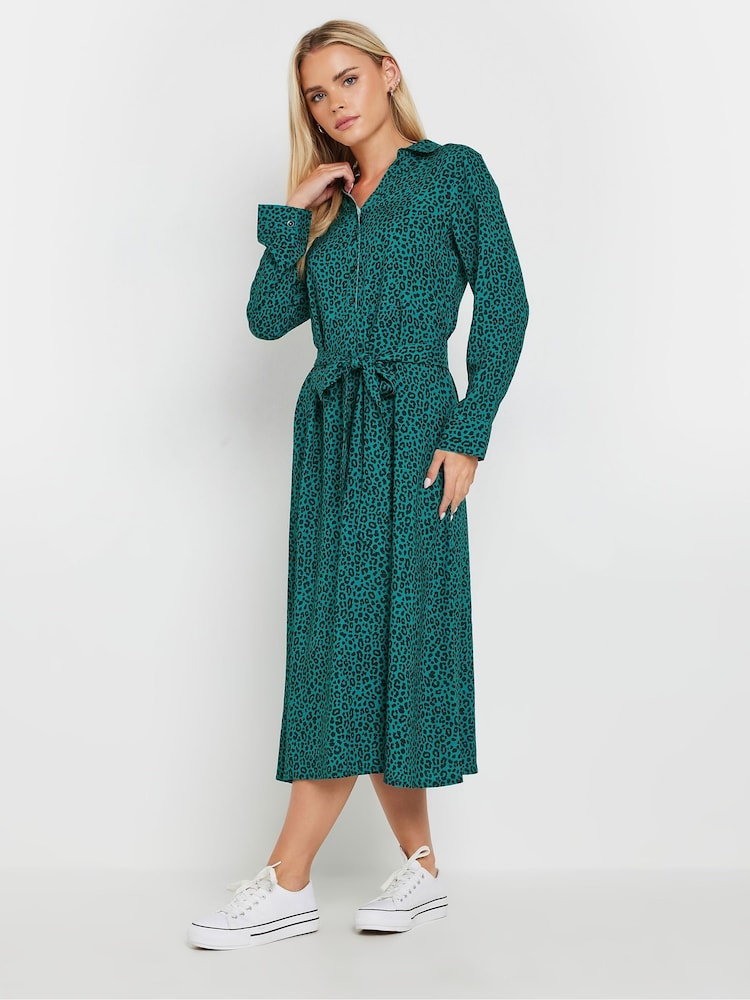 M&Co Blue Petite Animal Printed Dress - Image 2 of 4