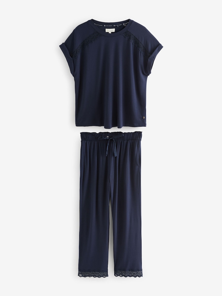 B by Ted Baker Navy Modal Pyjamas - Image 7 of 11