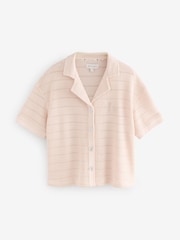 B by Ted Baker Cream Knit Button Through Pyjamas - Image 7 of 9