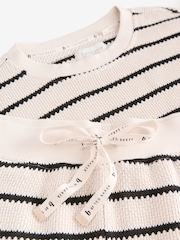 B by Ted Baker Ecru Strike Knit Short Pyjamas - Image 8 of 9