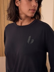 B by Ted Baker Modal Long Sleeve Black Top - Image 5 of 8