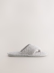 Серый - Boucle Toe Thong Slippers - Image 3 of 7