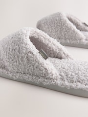 Серый - Boucle Toe Thong Slippers - Image 7 of 7
