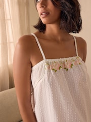 B by Ted Baker 100% Cotton Embrodiery White Slip - Image 4 of 5