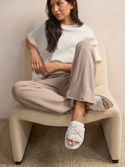 Черный/белый в полоску - Blend Bow Slider Slippers - Image 2 of 8
