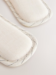 Черный/белый в полоску - Blend Bow Slider Slippers - Image 7 of 8