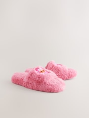 Pink Bisou Bisou Faux Fur Sliders Slippers - Image 6 of 9