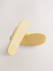 Yellow Check Padded Toe Thong Slippers - Image 7 of 9