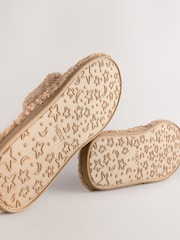 Camel Boucle Toe Thong Slippers - Image 5 of 5