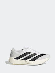 adidas White/Black Adizero EVO Trainers - Image 1 of 3