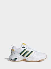 adidas White/Green Strutter Trainers - Image 1 of 9
