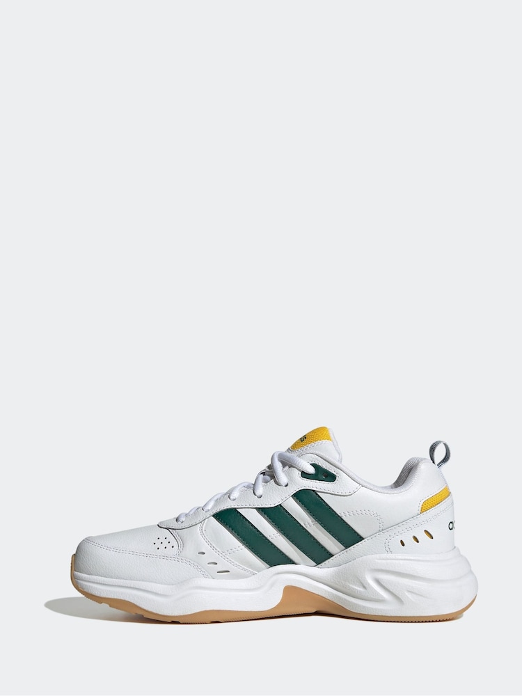 Buy adidas White/Green Strutter Trainers from Next USA