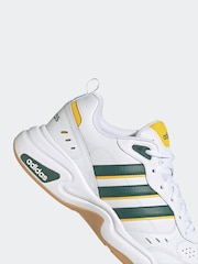 adidas White/Green Strutter Trainers - Image 9 of 9