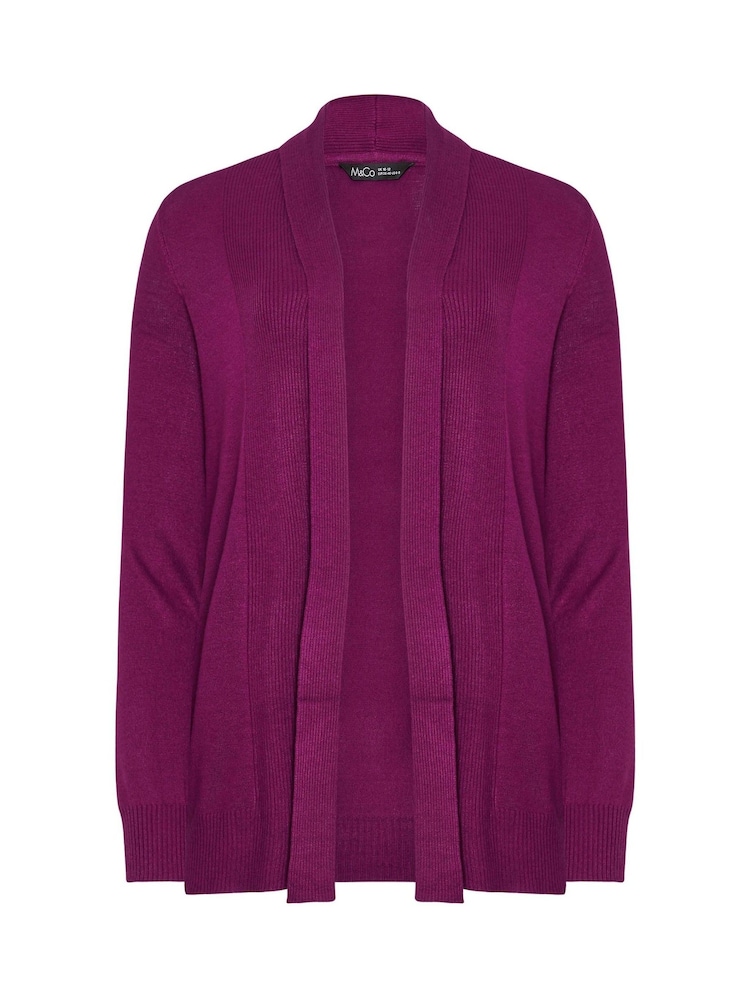 M&Co Purple Shawl Collar Cardigan - Image 5 of 5