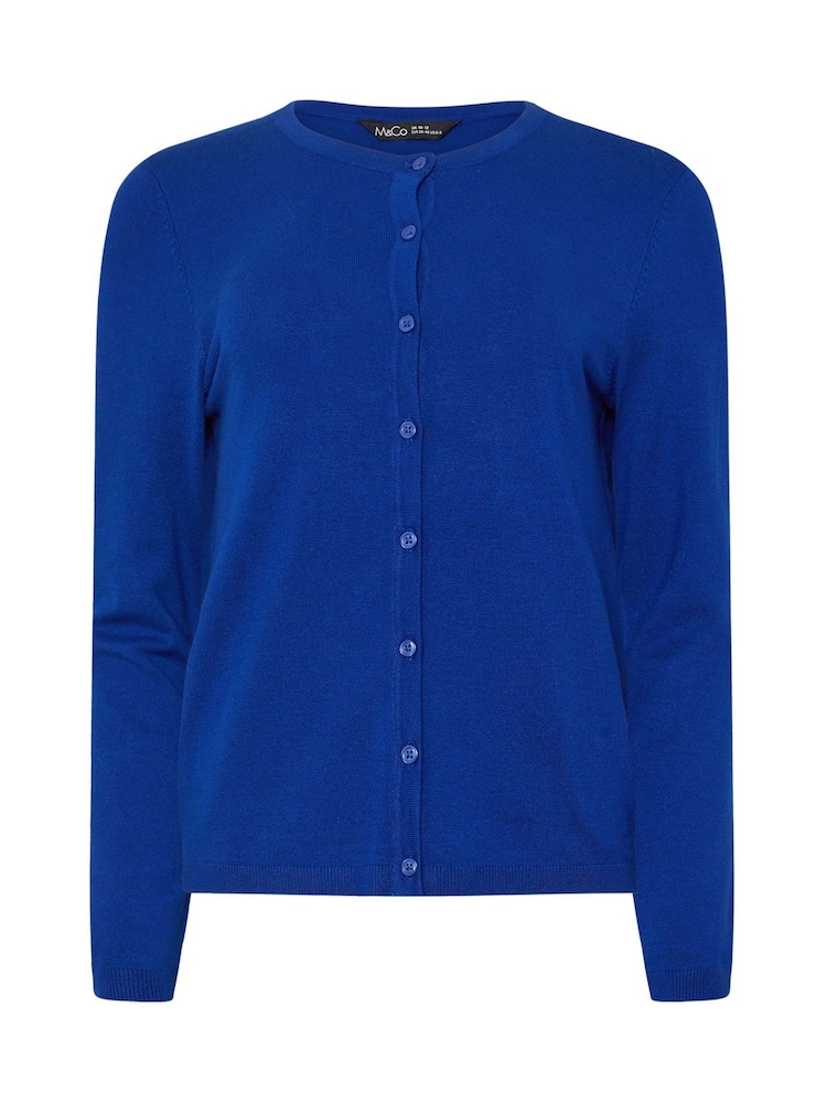 M&Co Blue Button Cardigan - Image 5 of 5