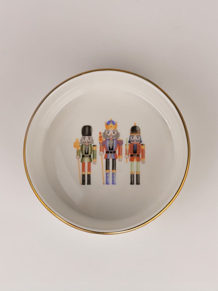 Code Maison 12 Piece Christmas Nutcracker Stripe Dinner Set - Image 2 of 6