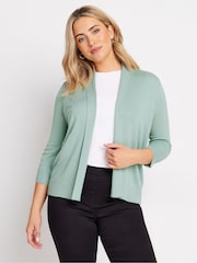 M&Co Green Shawl Collar Cardigan - Image 1 of 5
