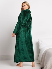 M&Co Green Fluffy Shawl Maxi Robe - Image 3 of 5