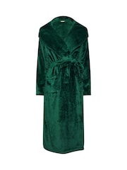 M&Co Green Fluffy Shawl Maxi Robe - Image 5 of 5