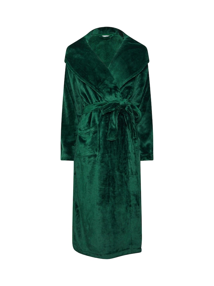 M&Co Green Fluffy Shawl Maxi Robe - Image 5 of 5