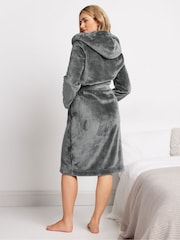 M&Co Grey Hooded Robe - Image 3 of 5