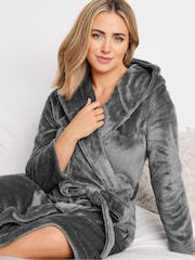 M&Co Grey Hooded Robe - Image 4 of 5