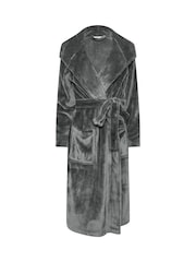M&Co Grey Hooded Robe - Image 5 of 5