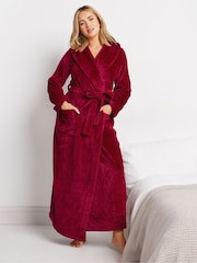 M&Co Red Fluffy Shawl Maxi Robe - Image 2 of 5