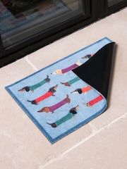 Felpudo de interior lavable con diseño de perros salchicha de Artsy Mats - Imagen 2 de 4