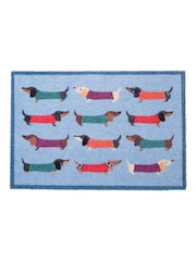 Felpudo de interior lavable con diseño de perros salchicha de Artsy Mats - Imagen 3 de 4