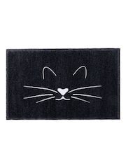 Felpudo para interiores lavable de gato con bigotes de Artsy Mats - Imagen 3 de 4