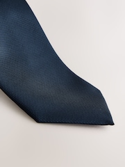 Bleu marine - Standard - Cravate texturée - Image 2 de 3