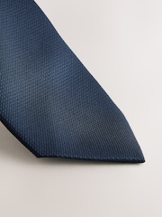 Marineblau/blau - Slim Fit - Strukturierte Krawatte - Bild 2 von 3