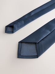 Marineblau/blau - Slim Fit - Strukturierte Krawatte - Bild 3 von 3