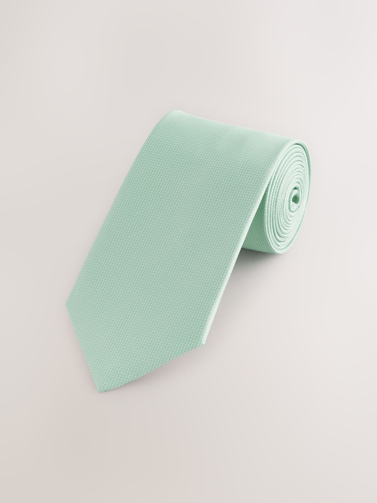 Sage Green Textured Tie - Image 1 of 3