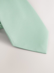 Sage Green Textured Tie - Image 2 of 3