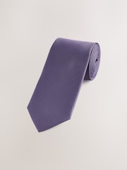Purple Slim Textured Tie - Image 1 of 3
